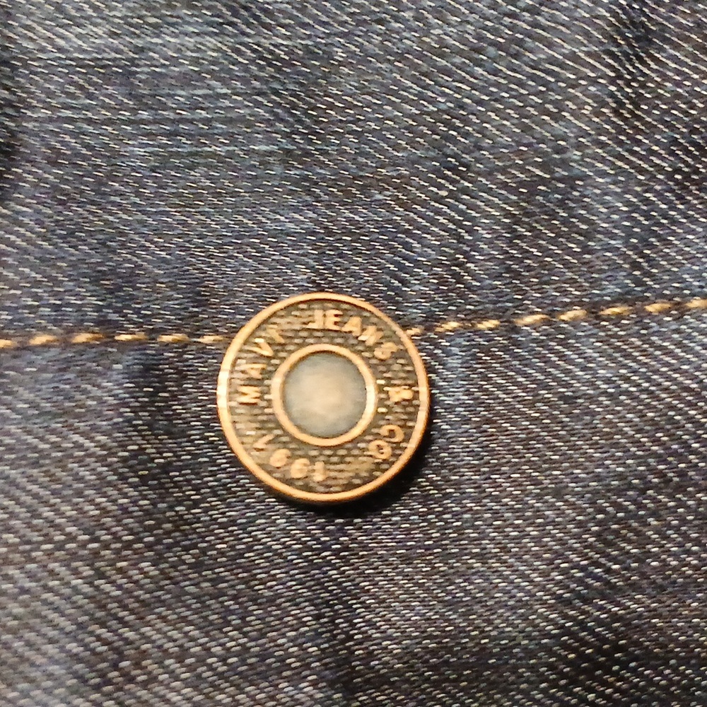 Vintage Mavi Denim Trucker Jacket woman's S - Picture 2 of 7